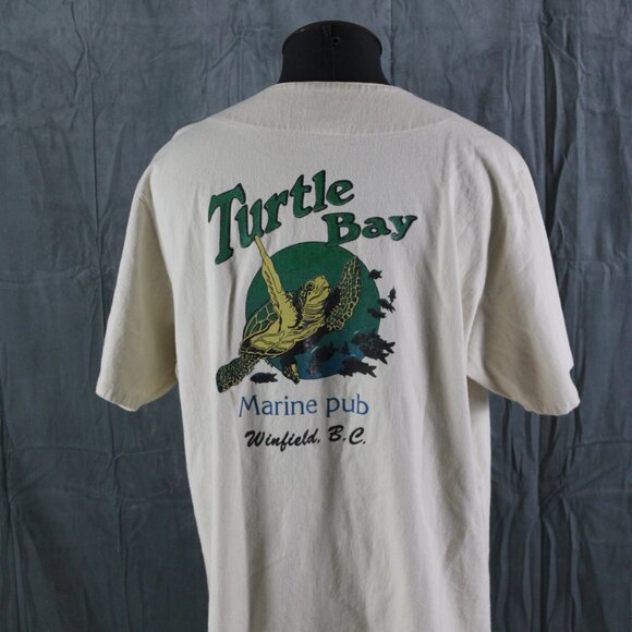 Vintage Baseball Jersey - Turtel Bay Marine Pub - Men's Extra Large - Picture 5 of 9